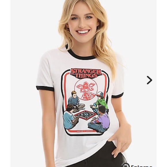 box lunch Tops - Board Game Stranger Things T Shirt